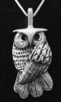 Pewter Owl Pendant, #9PT, $22.50