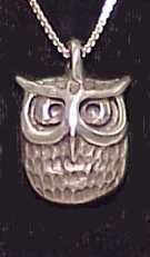 Pewter Owl Pendant, #5PT, $22.50