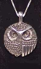 Pewter Owl Pendant, #2PT, $22.50