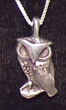Pewter Owl Pendant, #4PT, $22.50
