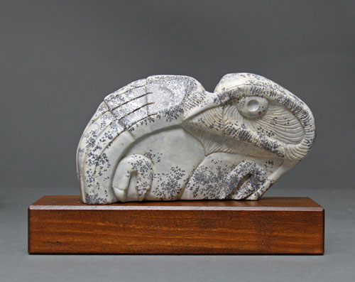 A larger photo of Soapstone Owl #20 by Clarence P. Cameron of Madison Wisconsin