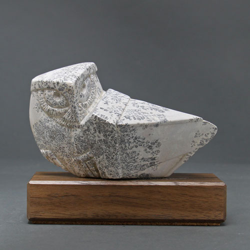 A larger photo of Soapstone Owl #15F
