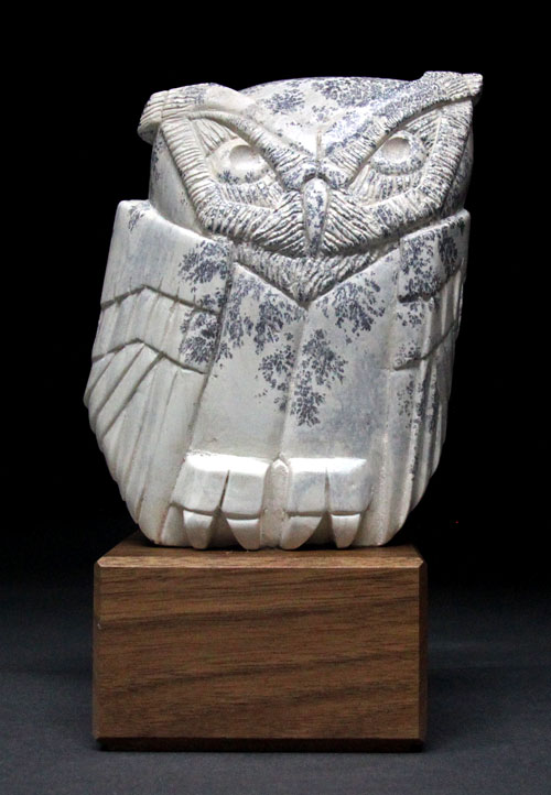 A larger photo of Soapstone Owl #2 by Clarence P. Cameron of Madison Wisconsin
