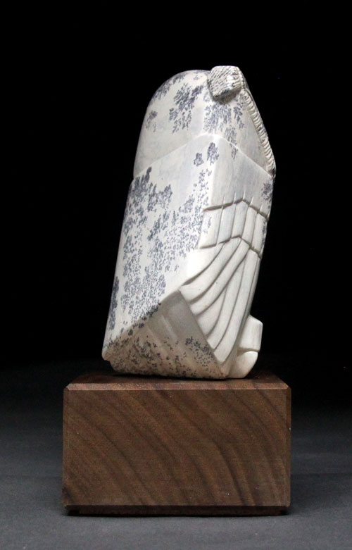 A view of the other side of Soapstone Owl #2 by Clarence