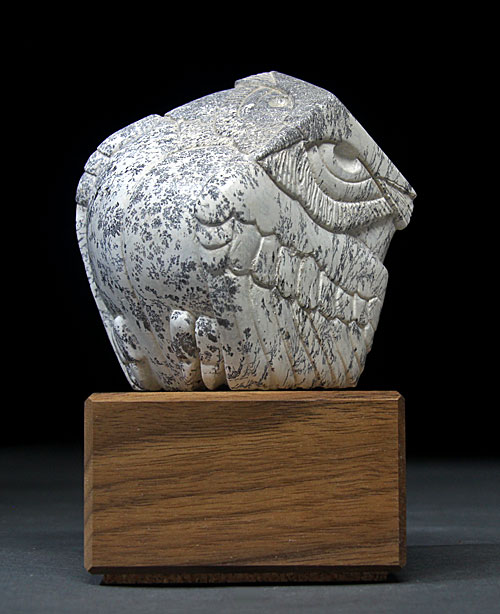 A larger photo of Soapstone Owl #22 by Clarence P. Cameron of Madison Wisconsin