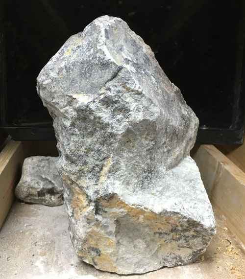 The rough soapstone used for Moonstruck