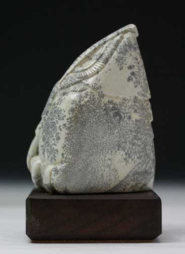 Another view of Soapstone Owl #13 by Clarence P. Cameron