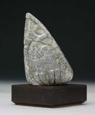 And one more view of Soapstone Owl #13 by Clarence P. Cameron
