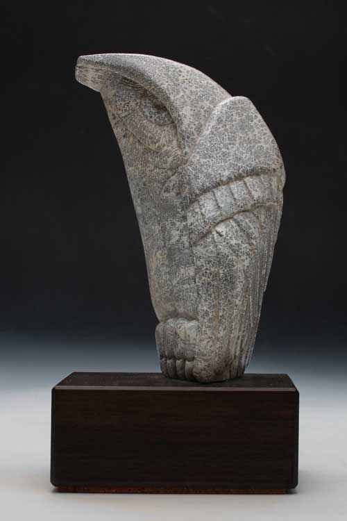 A larger photo of the front of Soapstone Owl 13F
