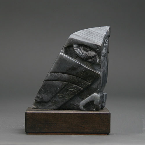 A larger photo of Soapstone Owl #29F by Clarence P. Cameron of Madison Wisconsin