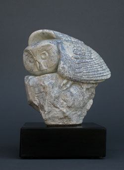 In the Moment, a soapstone owl by Clarence P. Cameron