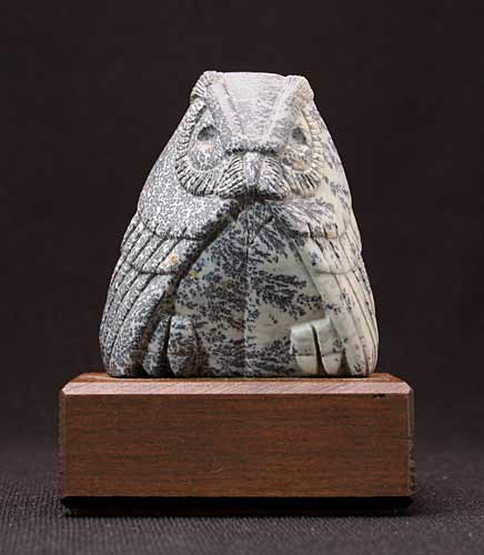A larger photo of Soapstone Owl #30C