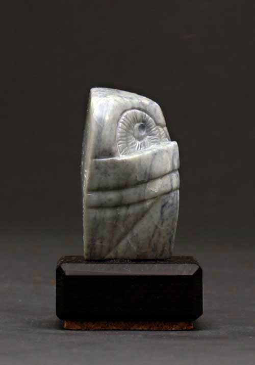 The other side of Soapstone Owl #19C