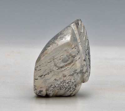 Another view of Soapstone Owl #13F